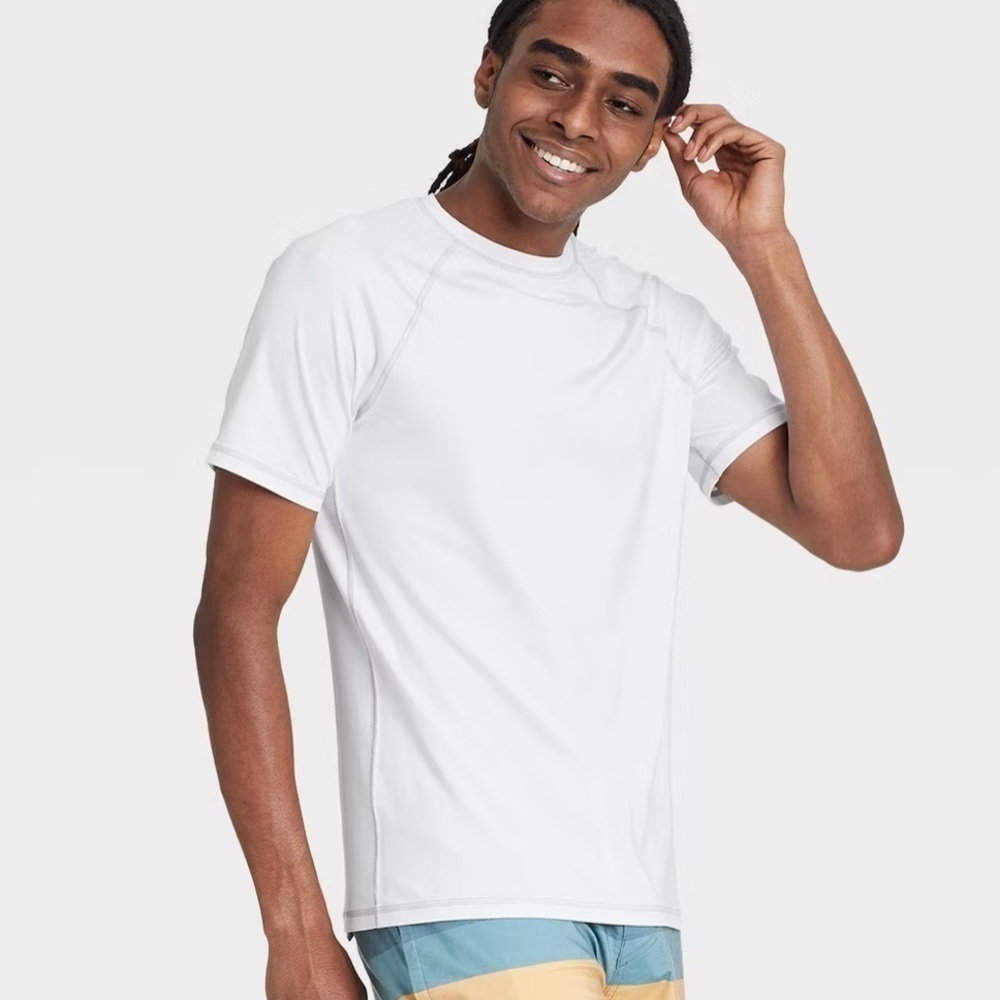 Men's Short Sleeve Rash Guard Swim Shirt - Goodfellow & Co™